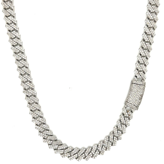 8MM Miami Cuban Link Moissanite Necklace