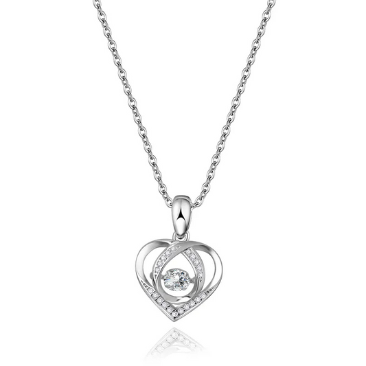 Iced Out Heart Style Moissanite Pendant Necklace