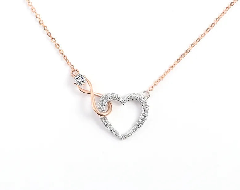 Heart-Shaped Moissanite Pendant Necklace