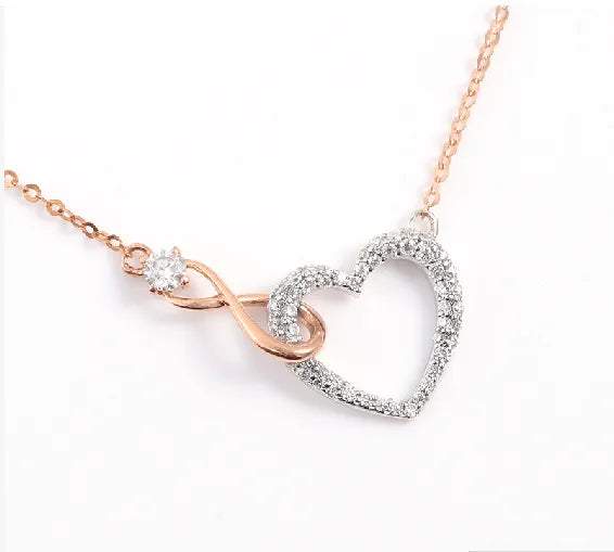 Heart-Shaped Moissanite Pendant Necklace