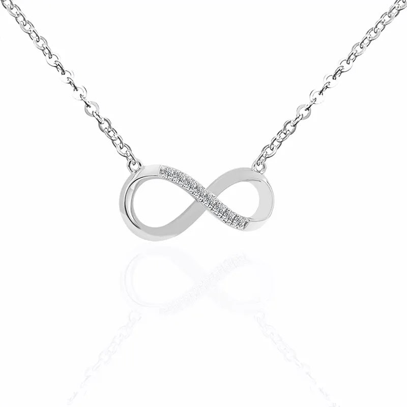 Infinity Moissanite Pendant Necklace