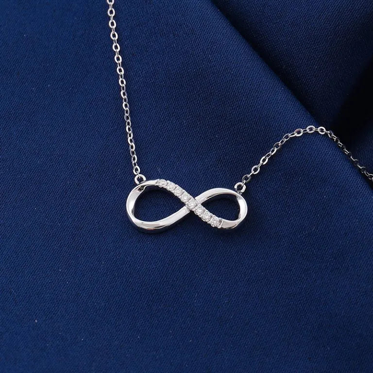 Infinity Moissanite Pendant Necklace